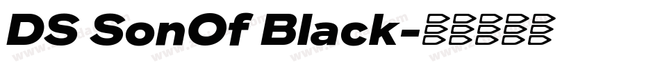 DS SonOf Black字体转换